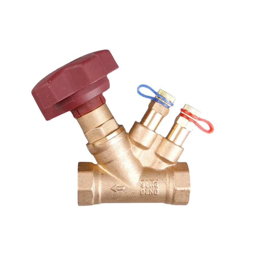 Circuit Static Balancing Valves Double Regulating Hydraulic Balance Pressure Flow Meter Valve