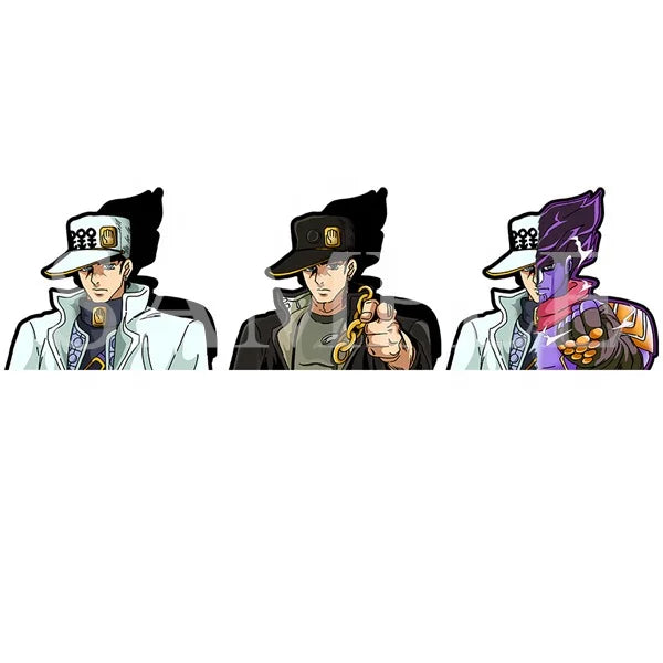 Jotaro Kujo Motion Sticker JoJo's Bizarre Adventure Anime Stickers  Waterproof 3D Motion Decals Bottle Decor