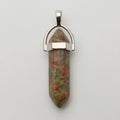 2026 European and American Style Natural Rock Stone Cabochon Pointed Pendulum for Life Decoration