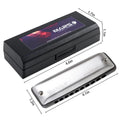 Kongsheng Mars Professional Diatonic Harmonica Durable Plastic Round Hole for Music Enthusiasts MegaBDM