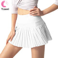 Women Summer Sports Fitness Pleated Shorts Golf Running Skirt With Pockets Flowy Butterfly Shorts Workout Skirt Shorts