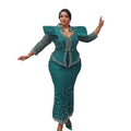 Berserk Black Turkish Dresses for African Women Suit African Style Dresses Mesh Fabric African Dresses Designs Ghana