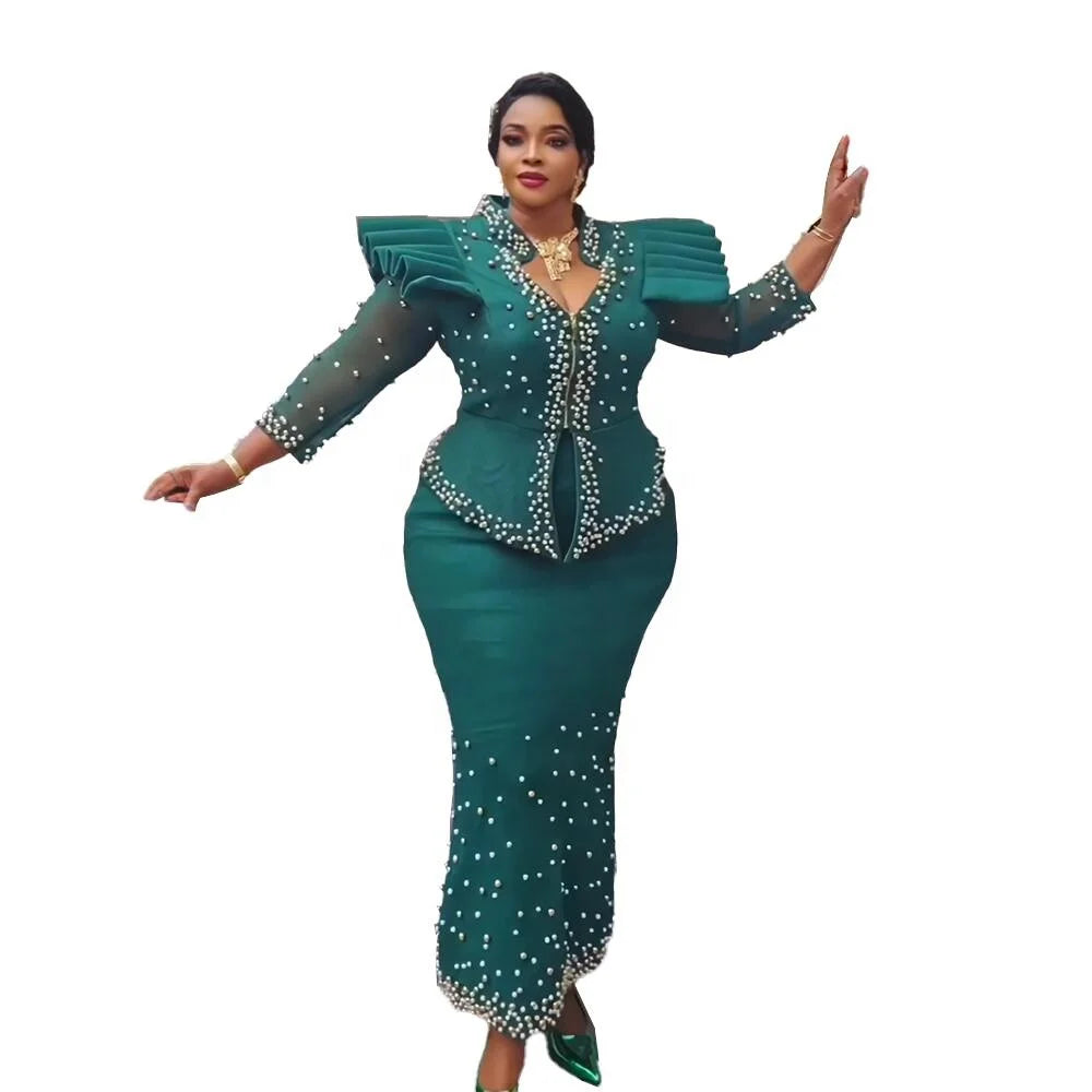 Berserk Black Turkish Dresses for African Women Suit African Style Dresses Mesh Fabric African Dresses Designs Ghana