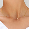 JOOLIM High End Waterproof Tarnish Free Elegant Capital  Delicate Initial  Alphabet Dainty 26 Letter Stainless Steel Necklace