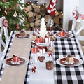 OurWarm Plaid Double-Side WaterProof Xmas Table Runner Home Luxury Decoration Christmas Table Runners for Sale