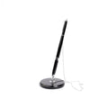 Counter Desk Metal Gel Pen with Chain Security Pen Holder Standing Pen Set