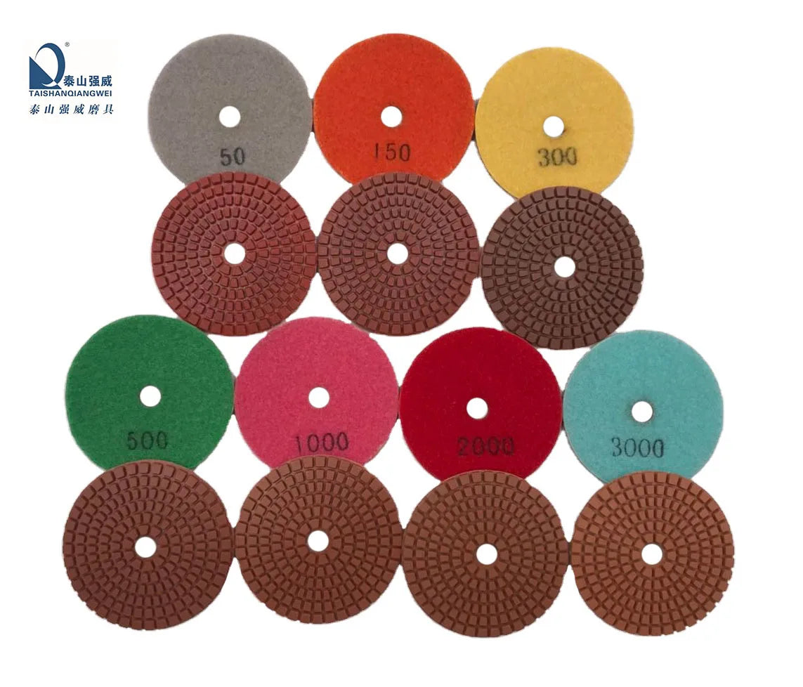 80mm 100mm 125mm 150mm 180mm 250mm Polishing Pads for Marble Granite