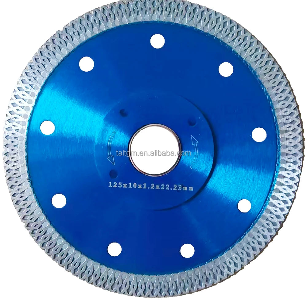 Hot-pressed 105 115 125mm Diamond Saw Blade for Marble Granite Porcelain Tile Turbo Sintered Mesh Cutting