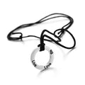 Yiwu Aceon Velle Stainless Steel Nylon Rope Chain Custom Size Stamped Spiritual Love Live Courage Washer Necklace