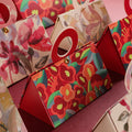 CSMD Chinese Manufacturers Candies Packaging Foldable Wholesale Red Color Boxes Pyramid Favors Boxes for Wedding Parties