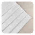 100% Cotton for Swiss Voile Eyelet Embroidered Fabric White China Textile Cloth for Women's Dress Woven for Wedding Accessories