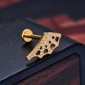 ASTM F136 G23 Titanium Threadless Labret Studs 16G Push Pin Cartilage Ear Tragus Helix Piercing Earrings Gender-Neutral Children
