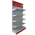 Single-Sided Supermarket Shelf Display Racks Light-Duty Advertising Metal Shelf