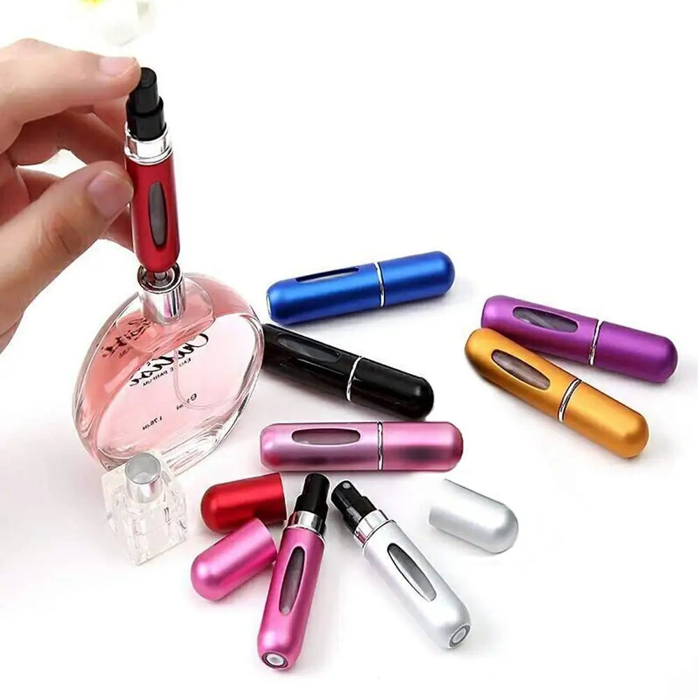 5ml Portable Underfill Perfume Tester Atomizer Spray Bottle Customized Mini Aluminum Perfume Bottles with Bottom Filling