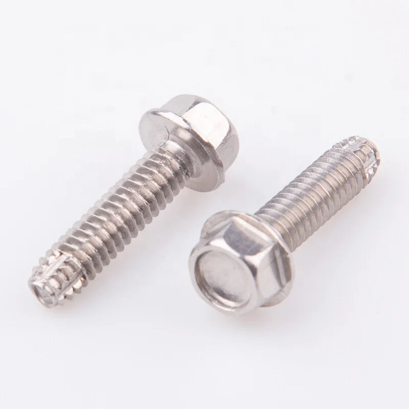 Custom 1/4 Stainless Steel Hex Washer Head F Type Threaded Hex Flange Bolt Allen Bolt