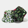 2025 Spring Summer New Arrival Vegetables Floral Fashion Print Reversible Bucket Hat for Women Men Outdoor Fashion Sun Shade
