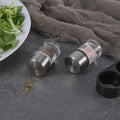 Kitchen Accessories Mini Salt and Pepper Spice Shaker Stainless Steel Head  with 15ml Glass Bottle Set