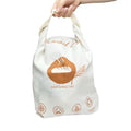 Custom Designed Green Brand Medium Size Cotton Bread Toast Bag Reusable Eco-Friendly Folding Packaging Beeswax Cloth Liner