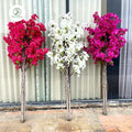 Custom Indoor Plastic Artificial Trees Bougainvillea Faux Flower Decoration Wedding Durable Green Color