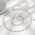 Handmade Freshwater Pearl Choker Necklace for Women 18k Gold Plated Stainless Steel Beaded Necklace Jewelry