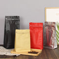 Kraft Compostable Side Gusset Heat Seal Coffee Bag Degassing Valve Food Packaging Bags for Coffee Sugar Pet Food
