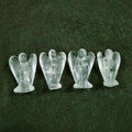 Huiying Wholesale 1.5 Inch clear Quartz Carved Natural Angel Decor Statue Crafts