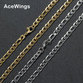 SC011 5mm 16" 18" 20" 22" 24" Stainless Steel Chain Hip Hop Chain Necklace