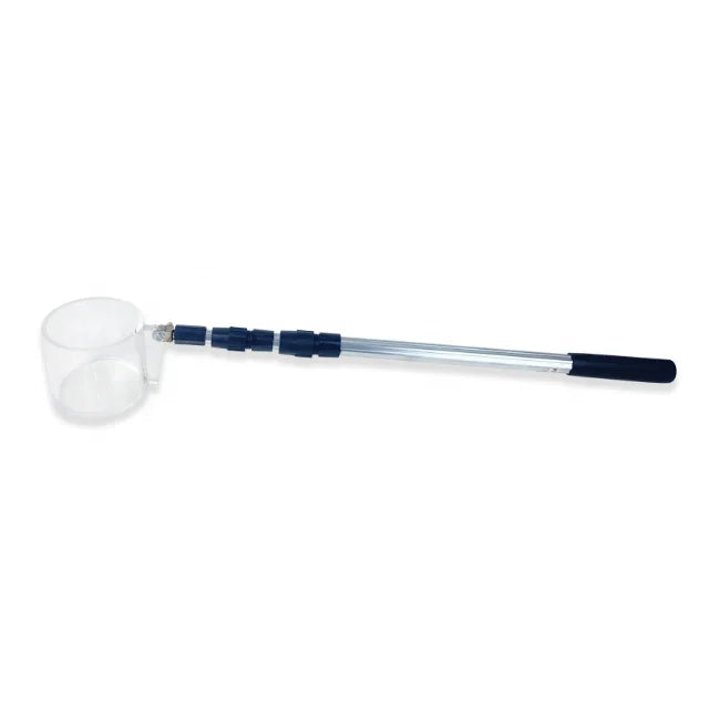 Aluminum Telescopic Handle Mosquito Larvae Dipper with 500ml Acrylic Collection Cup for Mosquito Research Education and Control