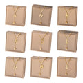 Stainless Steel Waterproof Personalized 18K Gold Plated Customized Jewelry a to Z Initials Letter Pendant Necklace for Women