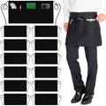 Custom Sleeveless Waist Server Aprons for Women Men 3 Pockets Adjustable Extra Long Straps Custom Color Restaurant Cleaning Use