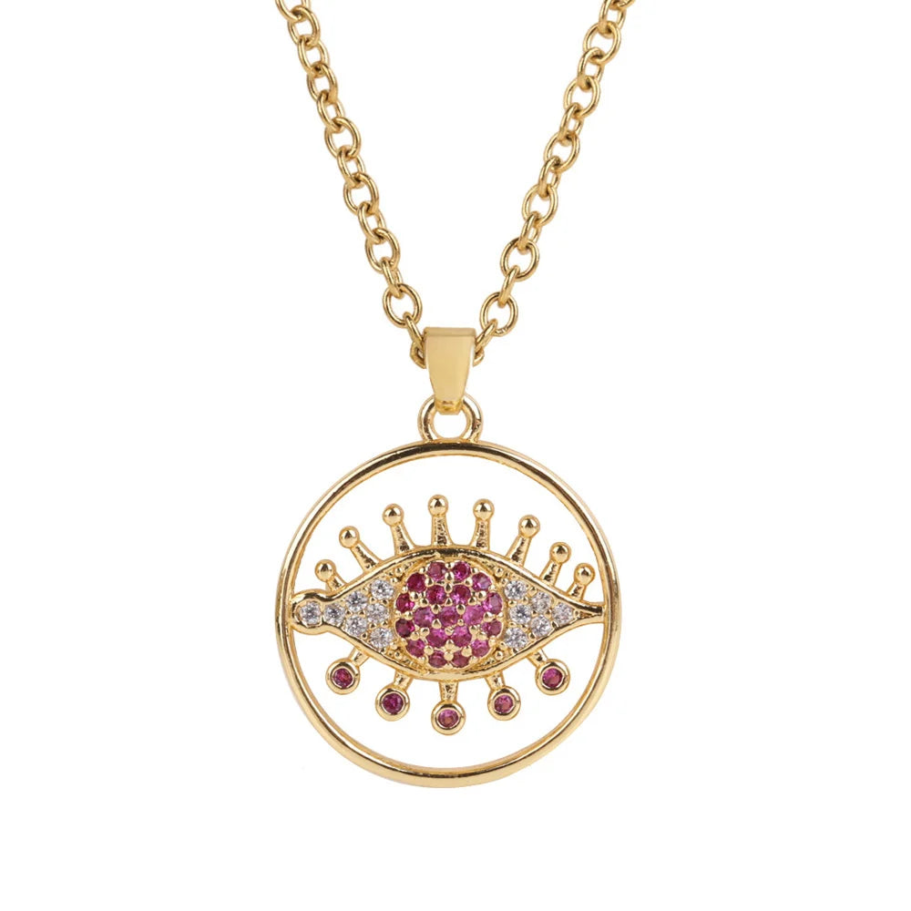 New Evil Blue Eye Pendant Necklace