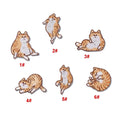 New Design Lovely Cat Design Handmade Embroidered Nonwoven Felt Iron-On Custom Made Patches for DIY Scrapbooking