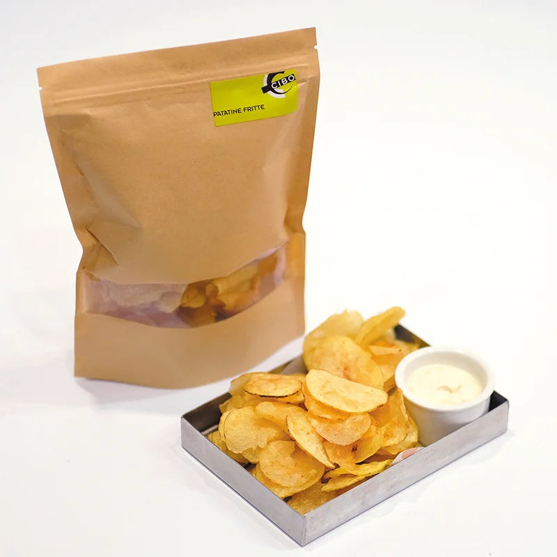Moisture Proof Food Stand up Pouch Zipper Nuts Potato Chips Doypack Ziplock Kraft Paper Packaging Bag for Snack