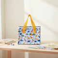 Large Tote Insulated Thermal Cooler Bag Zipper Recycled Laminated PP Woven Material Reusable Moving Lunch Factory Custom Design