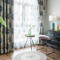 Window Leaves Design Blackout Fabric Printed Living Room Bedroom Decorative Luxury Curtain