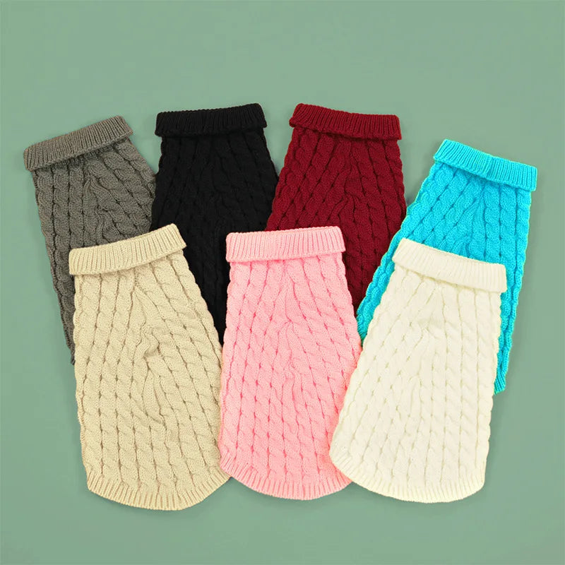 Two-Legged Striped Knitted Christmas Sweater Dogs Cats New Cute Pet Apparel Sustainable Pet Supplies Pet Winter Dog Clothes