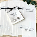MIO Jewelry Display Cards With Custom logo Soft Touch Jewelry Display Card Ribbon Accept Customization Earring