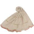 Latest  Elastic Scarf With Diamond Plain Cotton Jersey  Shimmer Hijab Head Scarf Hijab With Stone Pearl  for Muslim Women