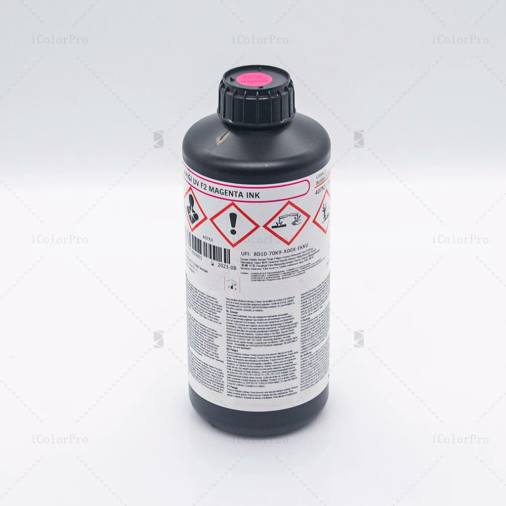 Eco Friendly AGFA F2 UV Ink for Epson i3200 U1 and Ricoh Gen5 Printheads for Sustainable and Professional Printing