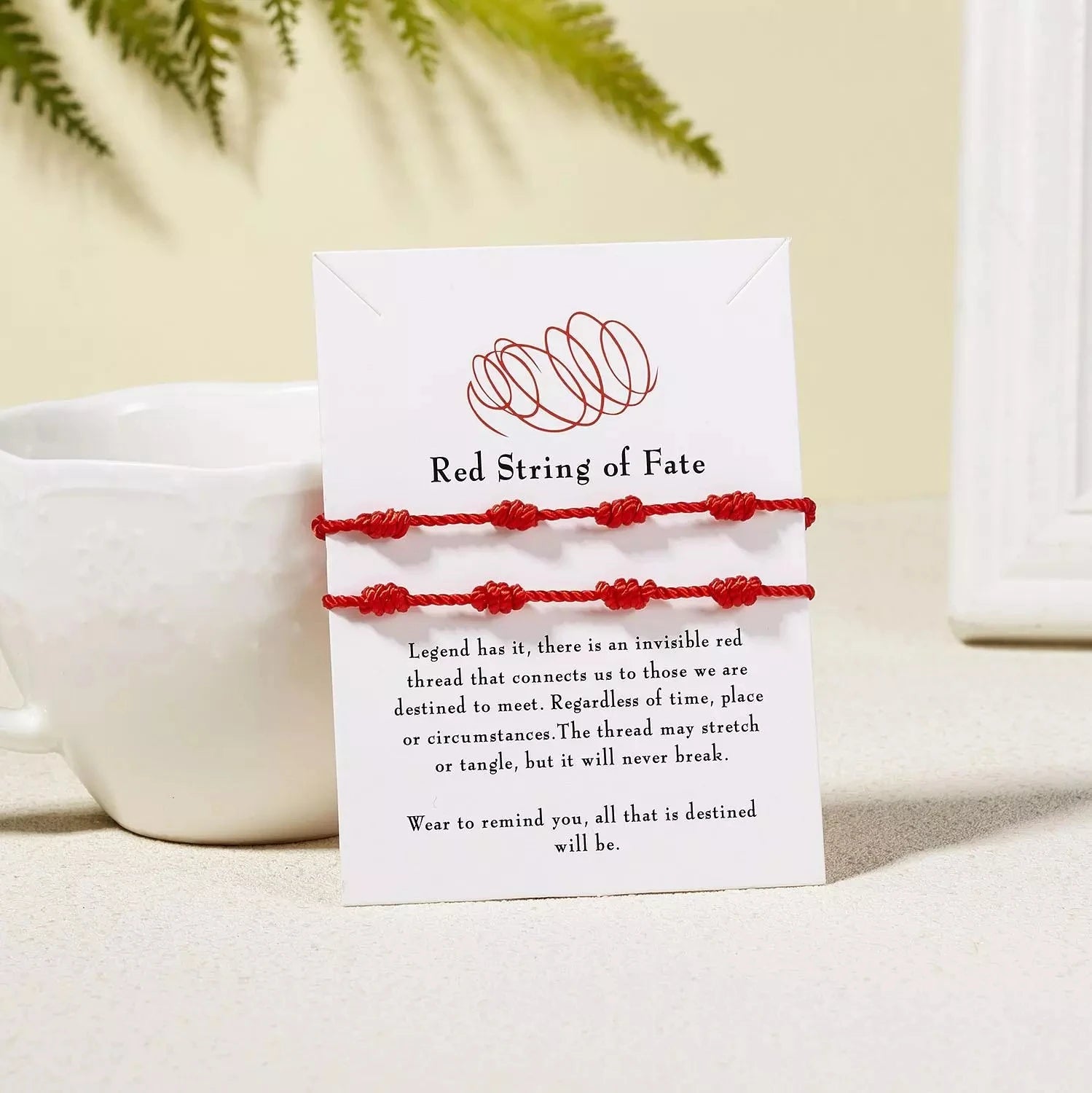 Red String of Fate Charm Bracelets for Women and Men Lucky Well-Being Make a Wish Jewelry with Pull Cord