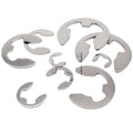 M1.2 M1.5 M2 M3 M4 M5 M6 M7 M8 M9M10M12M15M16 304 Stainless Steel E Clip Circlip Retaining Ring Washer for Shaft Fastener