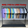 100% Cotton 230 GSM Loose Skin-friendly Breathable Casual T-shirts Oversized Multicolor Gym Fitness Men's Short Sleeve