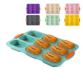 Four-Hole Silicone Loaf Pan Heat Resistant Food Grade Silicone for Baking Bread Mold French Baguettes Hot Dog Buns