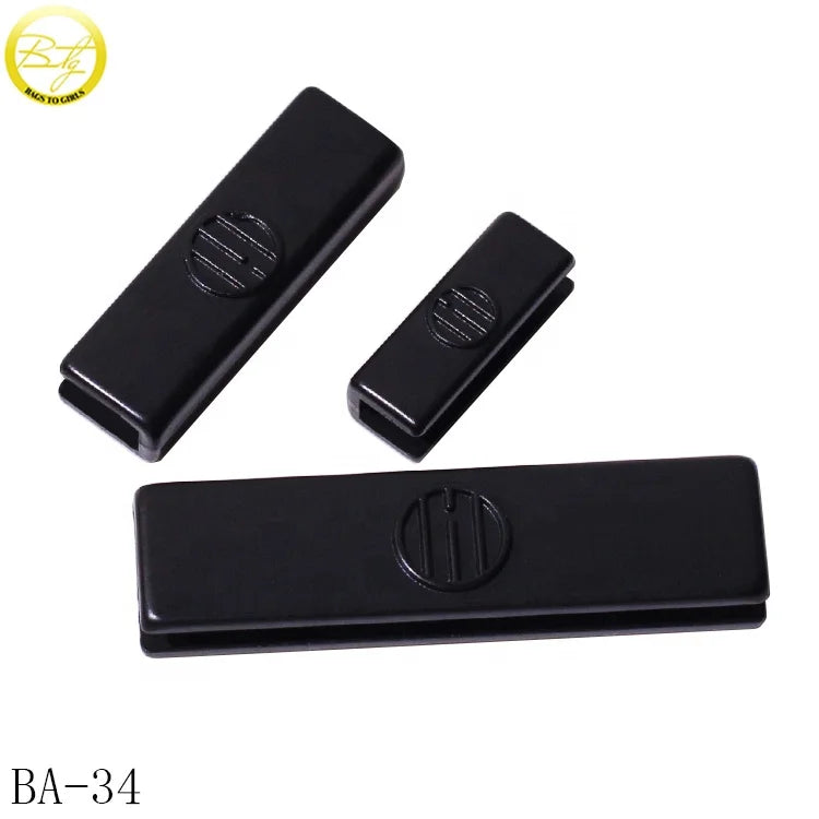 Custom Embossed logo Diy Leather Accessories Die Casting Bags Hardware Connector End Clips for Purse