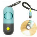Custom Logo Dog Poop Bag Dispenser with LED Flashlight Handheld Dispenser Metal Lock Pet Waste Bag