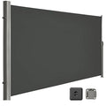 Modern Outdoor Patio Aluminum Manual Roller Zip Screen Blinds Windproof with Polyester Sail Material and Frame