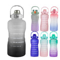 2l Portable Water Bottle Plastic Straw Cup Outdoor Sports Leak-proof Straw Cup Can Customize Logo