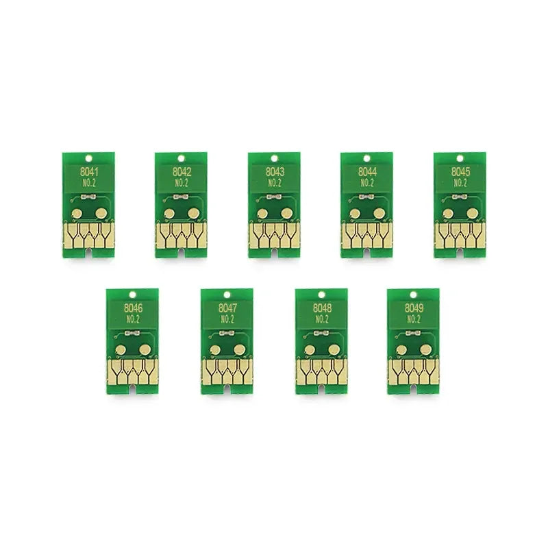 Ocbestjet T8041 - T8049 T804A T804B One Time Ink Cartridge Chips for Epson P6000 P7000 P8000 P9000 Printer European Version