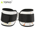TOPKO Private Label Gym Training Ankle Heels Strap White Marble Ankle Straps