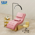 Union Win Tattoo Memory Foam Filled Beauty Salon Shampoo Massage Chair Portable Spa Eyelash Salon Curve Lash Bed